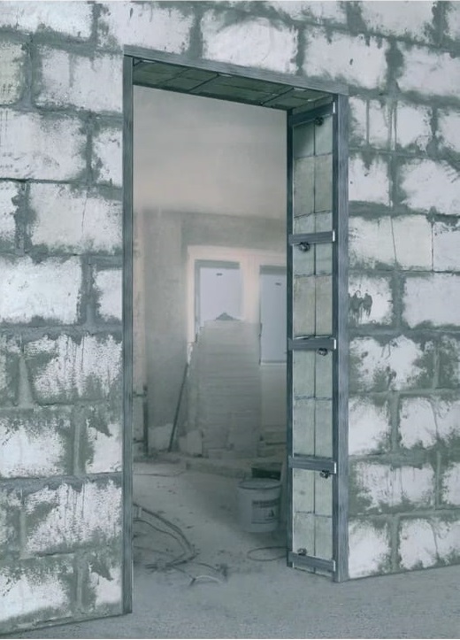 Пример монтажа входной двери Securido
